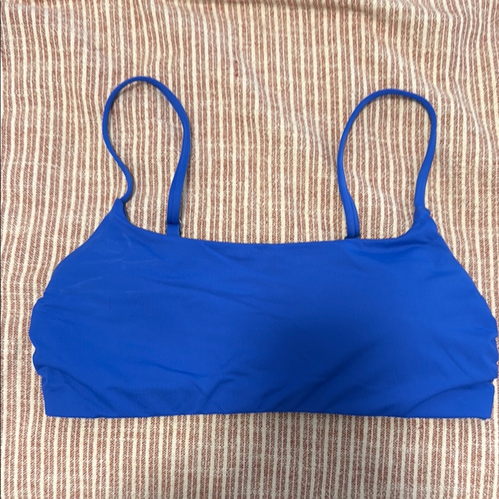 Atheleta Vibrant Blue Spaghetti Strap Swim Top